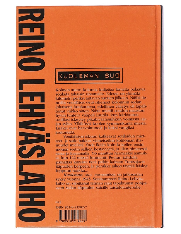 Kuoleman suo : romaani - Reino Lehväslaiho - Romaanit ja novellit - 10105551040 - 1