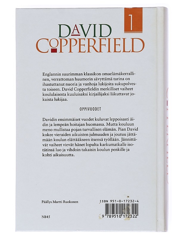 David Copperfield - Dickens, Charles - Romaanit ja novellit - 10105551103 - 1