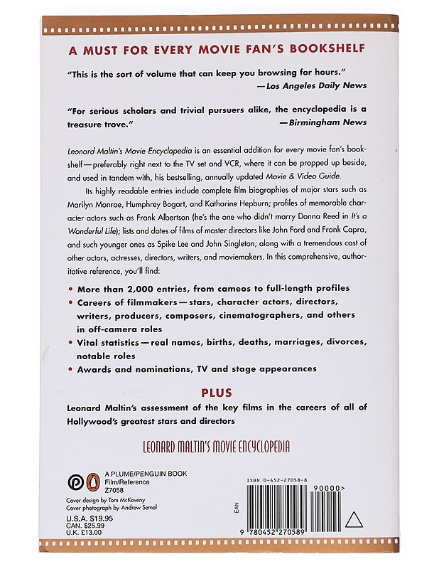 Leonard Maltin's Movie Encyclopedia - Tietokirjat ja oppaat - 10105551137 - 1