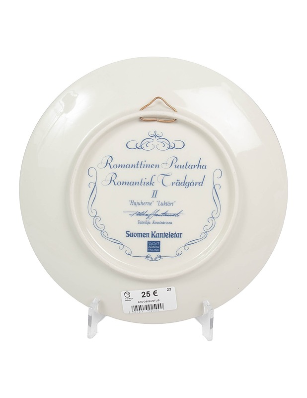 ARABIA Romanttinen puutarha II Hajuherne seinälautanen  - Designsuosikit - 10105551160 - 1