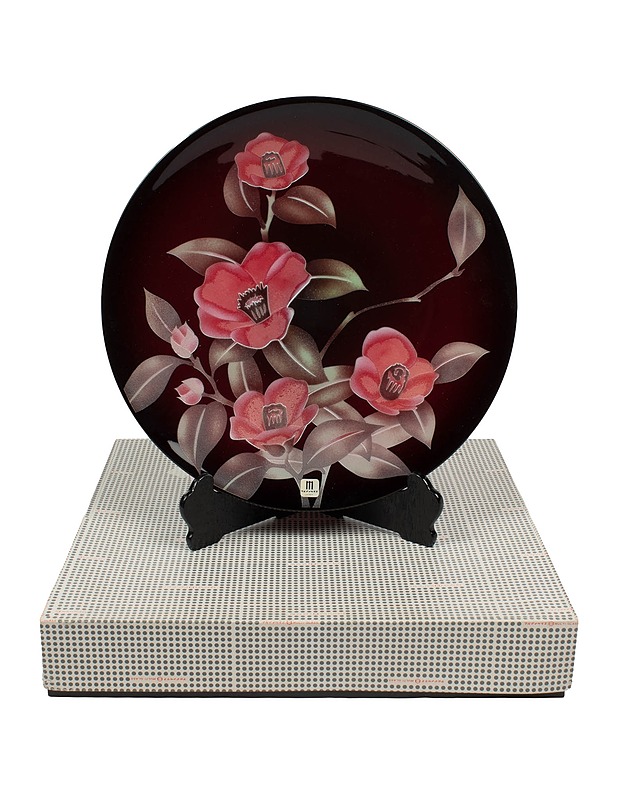 MULTI GLASS Camellia koristelautanen + tuki - Koriste-esineet - 10105551175 - 0