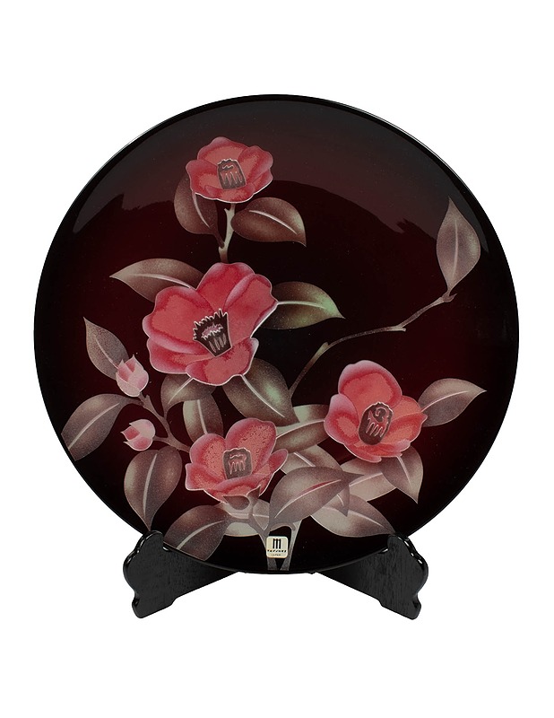 MULTI GLASS Camellia koristelautanen + tuki - Koriste-esineet - 10105551175 - 1