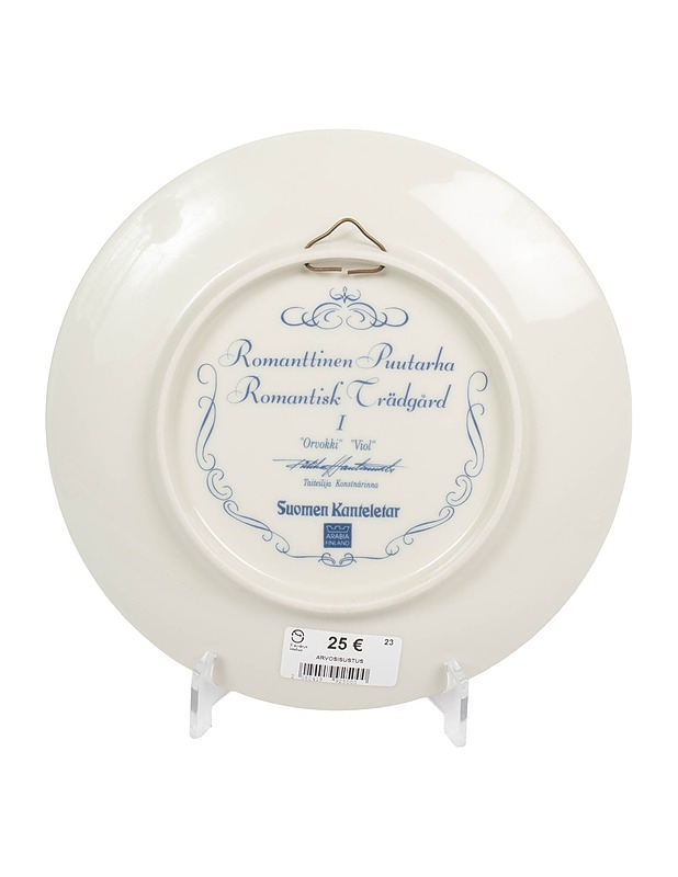 ARABIA Romanttinen puutarha I Orvokki seinälautanen  - Designsuosikit - 10105551167 - 1