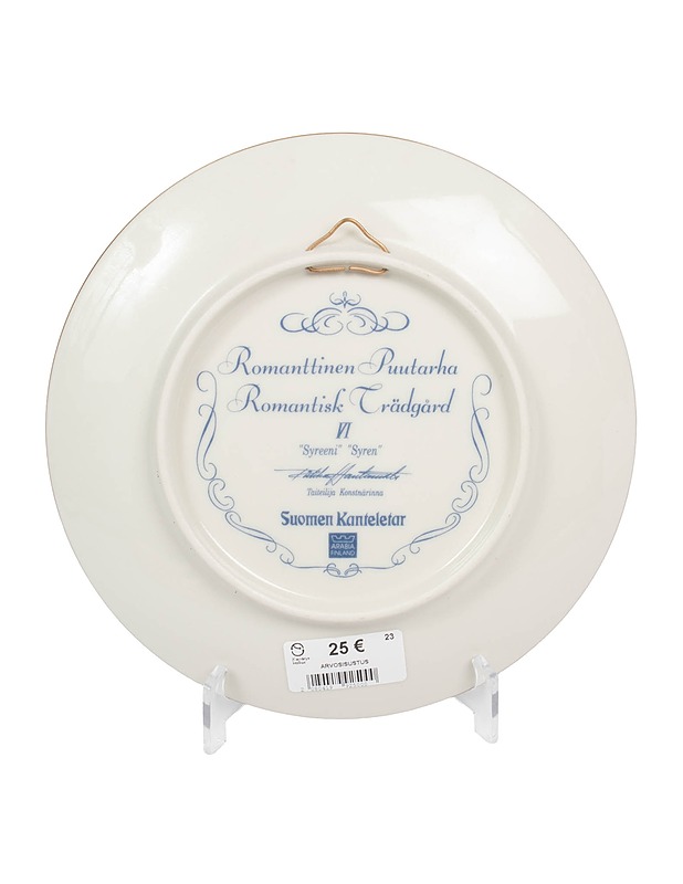 ARABIA Romanttinen puutarha VI Syreeni seinälautanen  - Designsuosikit - 10105551177 - 1