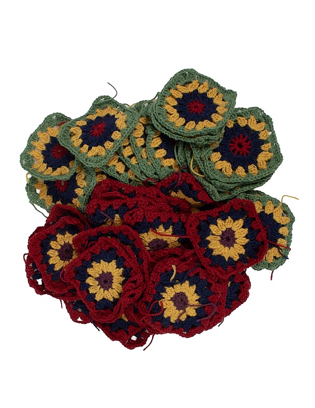 Granny neliön virkkaus, 9x9 cm - 51kpl - Käsityö - 10105551199 - 0
