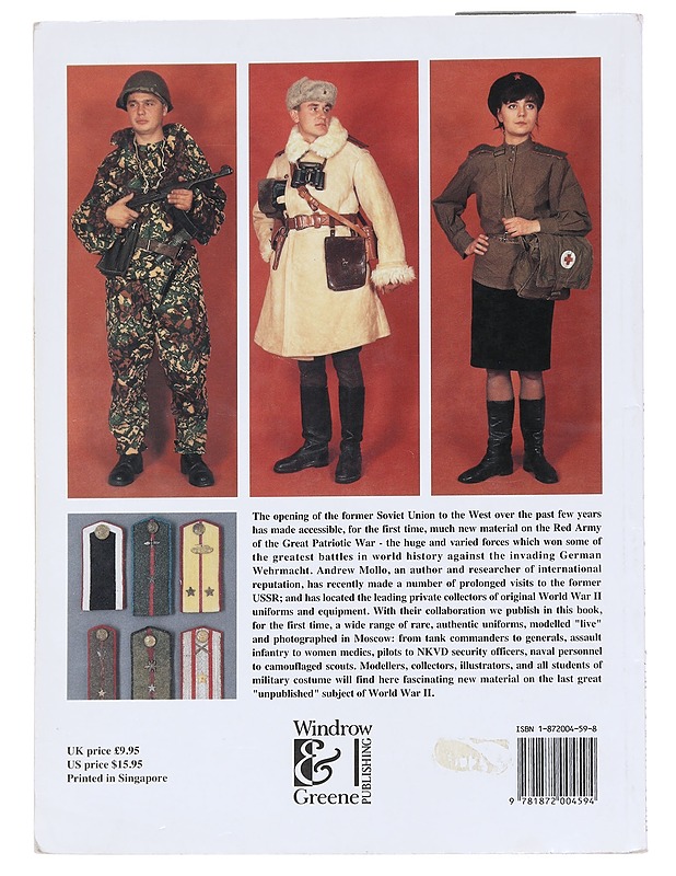 Red army uniforms of World War II in colour photographs - Shalito, Anton - Historiakirjat - 10105551217 - 1