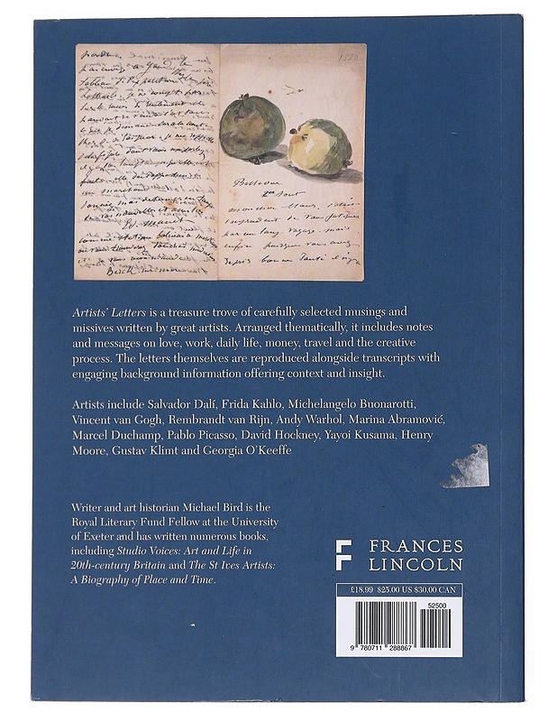 Artists' Letters: Leonardo da Vinci to David Hockney - Bird, Michael - Elämäkerrat ja muistelmat - 10105551225 - 1