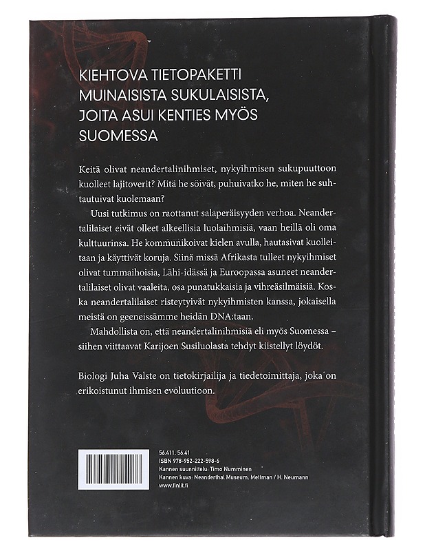 Neandertalinihminen : kadonnut lajitoveri - Juha Valste - Tietokirjat ja oppaat - 10105551239 - 1