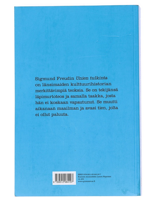 Unien tulkinta - Freud, Sigmund - Kirja lahjaksi - 10105551256 - 1