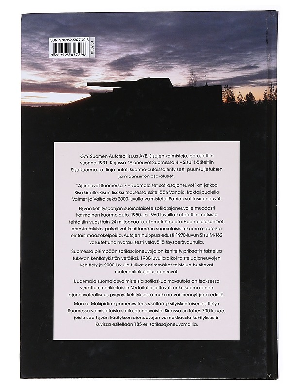 Suomalaiset sotilasajoneuvot - Markku Mäkipirtti - Historiakirjat - 10105551281 - 1