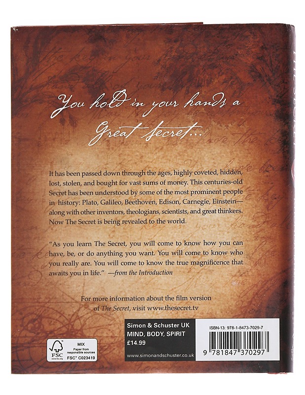 The secret - Rhonda Byrne - Kaunokirjallisuus - 10105551330 - 1