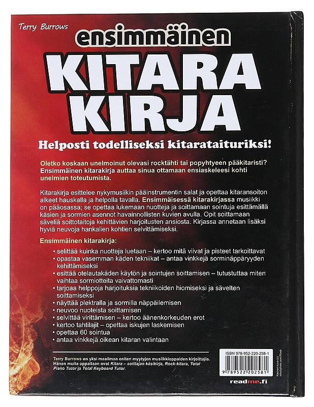Ensimmäinen kitarakirja - Burrows, Terry - Harrastekirjat - 10105551368 - 1