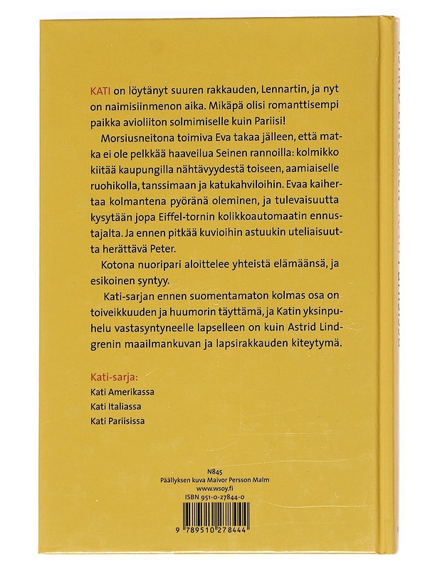 Kati Pariisissa - Lindgren, Astrid - Nuorten kirjat - 10105551440 - 1