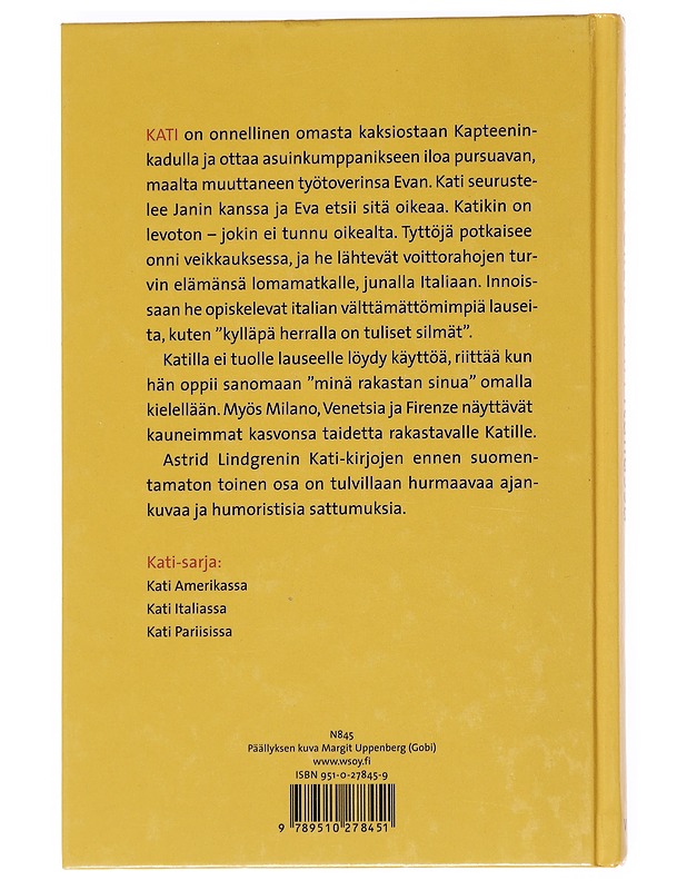 Kati Italiassa - Lindgren, Astrid - Nuorten kirjat - 10105551449 - 1