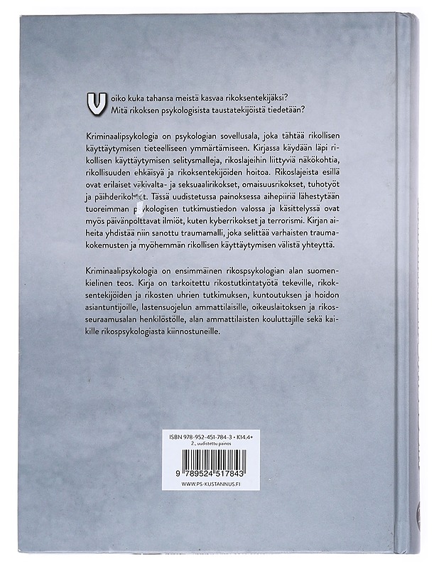 Kriminaalipsykologia - Jaana Haapasalo - Romaanit ja novellit - 10105551470 - 1