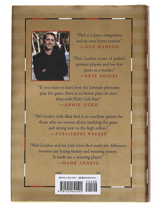 Phil Gordon's Little Gold Book: Advanced Lessons for Mastering Poker 2.0 - Phil Gordon - Harrastekirjat - 10105551472 - 1