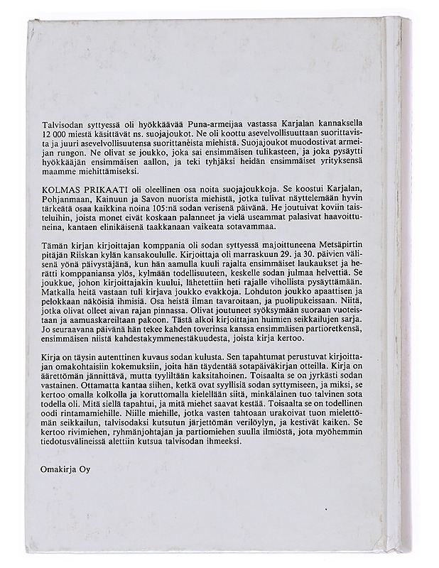 Kolmas prikaati iskee : talvisota partion johtajan silmin - V. A. Moberg - Historiakirjat - 10105551487 - 1