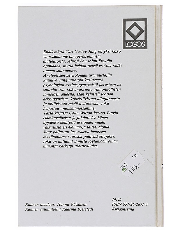 Piilotajunnan Valtias C.G.Jung - Colin Wilson - Elämäkerrat ja muistelmat - 10105551514 - 1