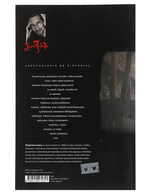Kirjoittamaton - Jouni Inkala - Runot ja näytelmät - 10105551542 - 1