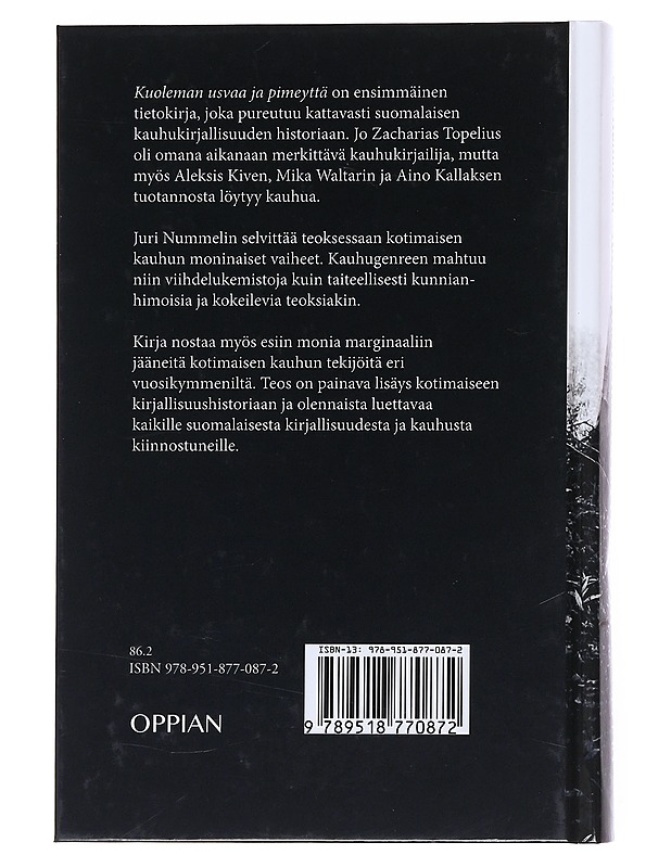 Kuoleman usvaa ja pimeyttä : suomalaisen kauhukirjallisuuden historia - Juri Nummelin - Tietokirjat ja oppaat - 10105551563 - 1