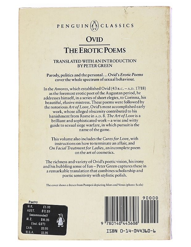 The erotic poems - Ovidius Naso, P. - Romaanit ja novellit - 10105551589 - 1