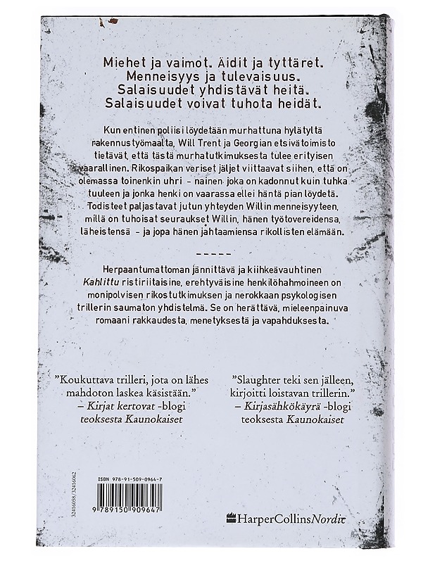 Kahlittu - Slaughter, Karin - Jännitys ja dekkarit - 10105551618 - 1