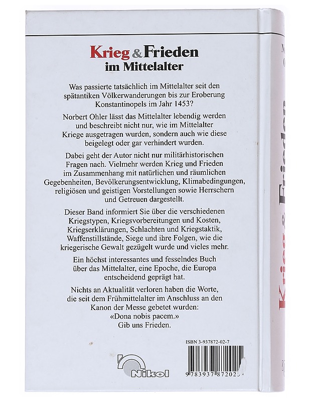 Krieg und Frieden im Mittelalter - Norbert Ohler - Historiakirjat - 10105551698 - 1