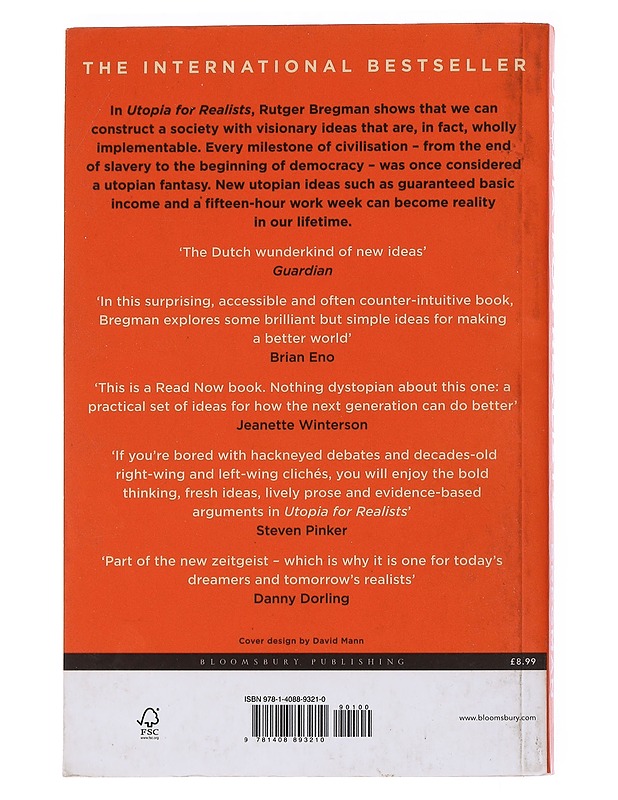 Utopia for realists - Bregman, Rutger - Tietokirjat ja oppaat - 10105551701 - 1