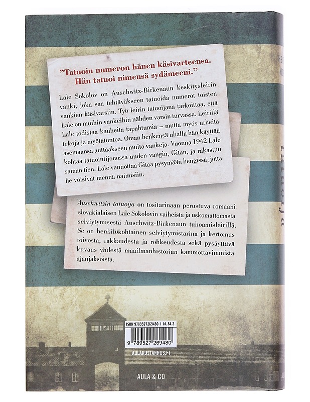 Auschwitzin tatuoija - Morris, Heather - Romaanit ja novellit - 10105551715 - 1