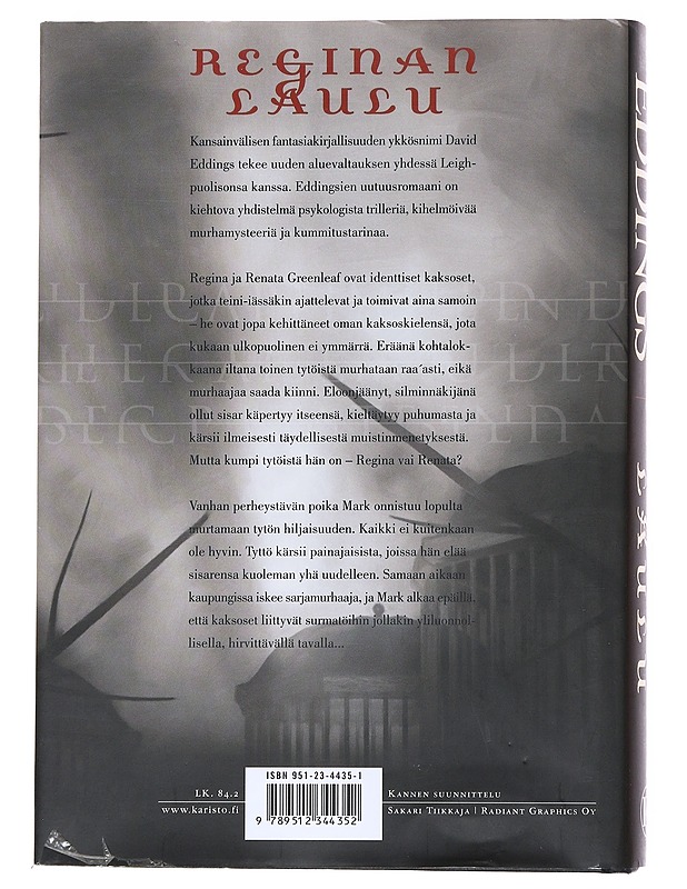 Reginan laulu - Eddings, David - Romaanit ja novellit - 10105551769 - 1