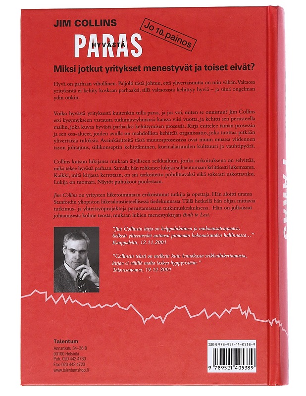 Hyvästä paras : miksi jotkut yritykset menestyvät ja toiset eivät? - Jim Collins - Tietokirjat ja oppaat - 10105551823 - 1