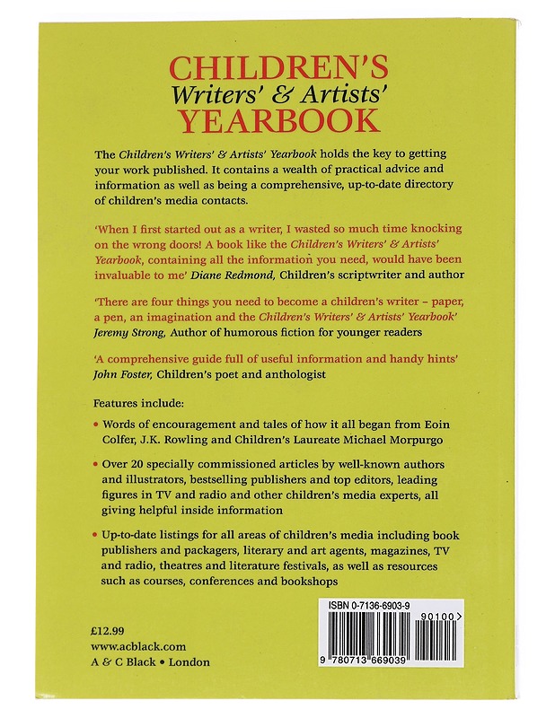 Children's Writers' and Artists' Yearbook 2005  - Tietokirjat ja oppaat - 10105551848 - 1