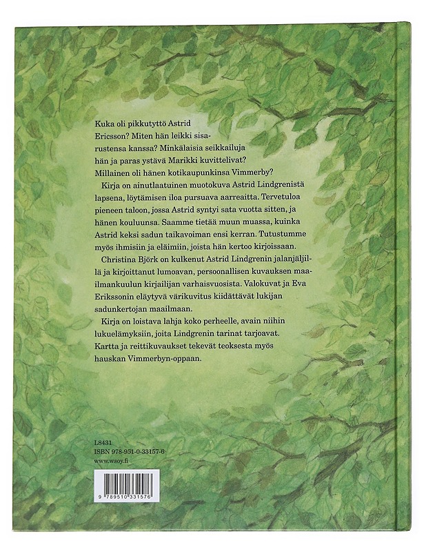 Astrid Lindgrenin lapsuuden maailma - Björk, Christina - Lastenkirjat - 10105551850 - 1