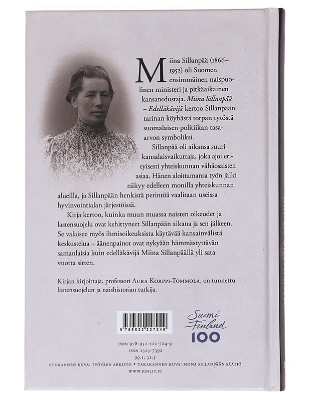 Miina Sillanpää edelläkävijä - Aura Korppi-Tommola - Elämäkerrat ja muistelmat - 10105551853 - 1