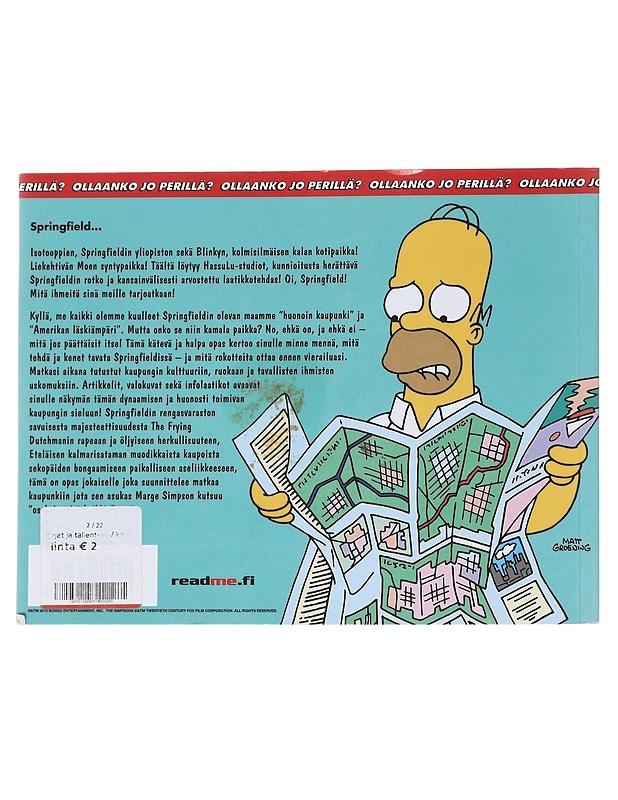 Simpsonit : Springfield kaupunkiopas - Groening, Matt - Tietokirjat ja oppaat - 10105551916 - 1