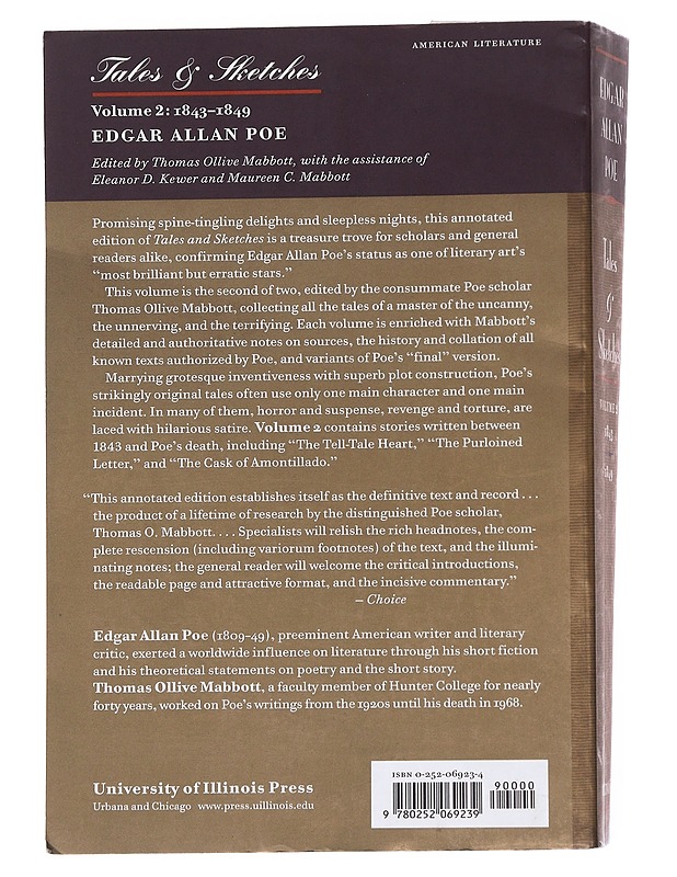 Tales and sketches : Vol. 2, 1843-1849 - Poe, Edgar Allan - Romaanit ja novellit - 10105551933 - 1