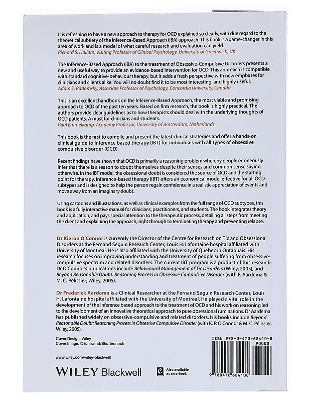 Obsessive Compulsive Disorder Clinician's Handbook - O'Connor , Kieron ; Aardema , Frederick  - Tietokirjat - 10105551934 - 1
