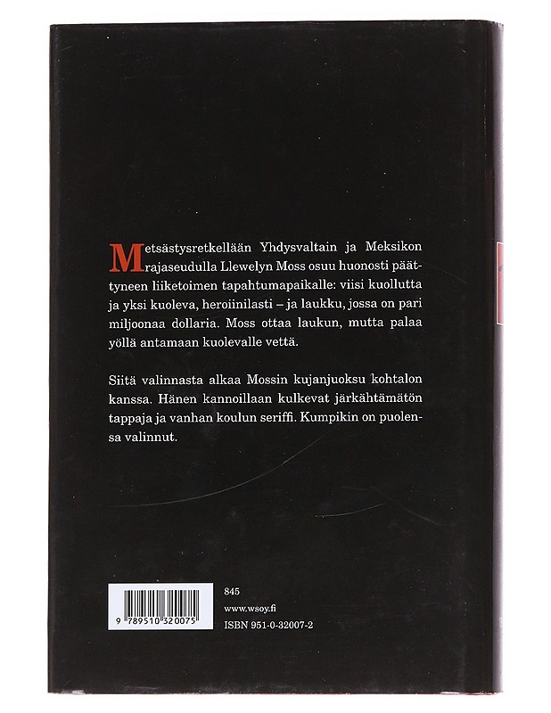 Menetetty maa - Cormac McCarthy - Romaanit ja novellit - 10105551946 - 1