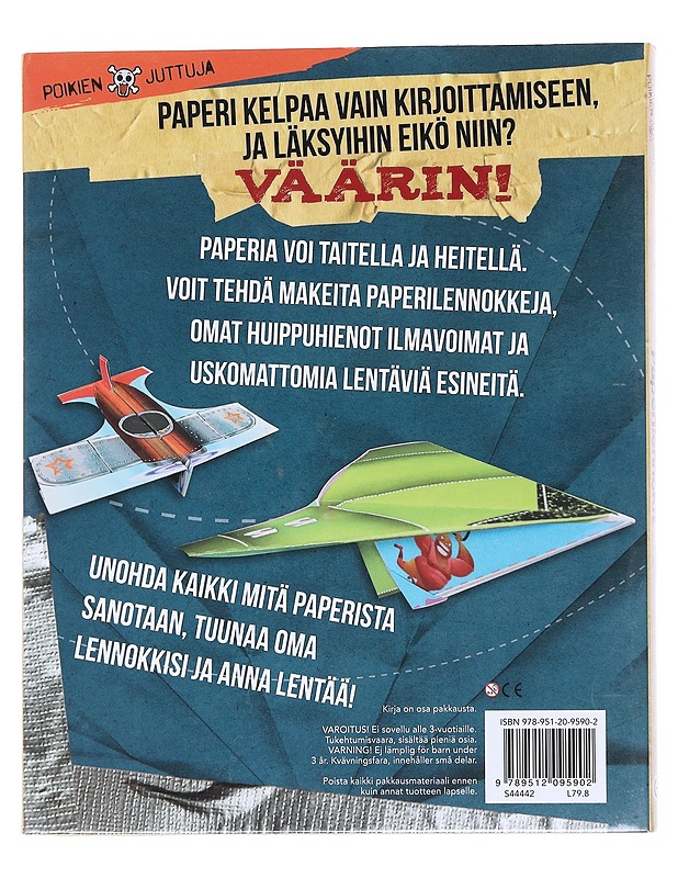 Paperilennokit : taittele, heittele, lennätä, taistele - Loborik, Jason - Lastenkirjat - 10105551959 - 1