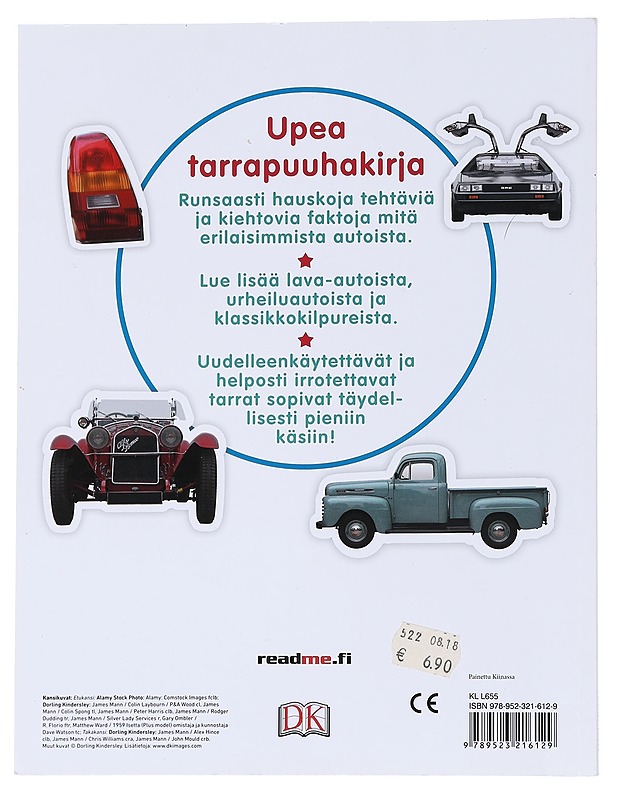 Autot : upea tarrapuuhakirja - Mäki-Kihniä, Nina - Harrastekirjat - 10105551984 - 1