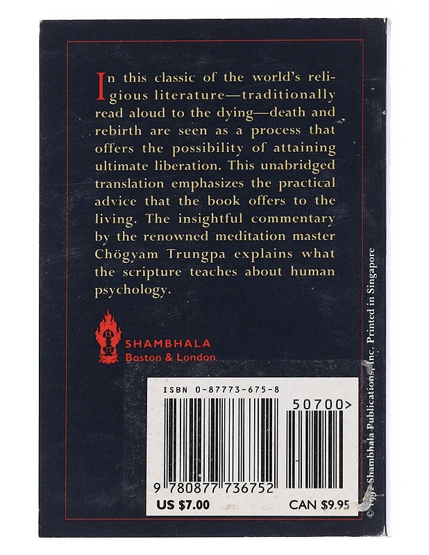 The Tibetan Book of the Dead - Trungpa, Chogyam - Tietokirjat ja oppaat - 10105551986 - 1