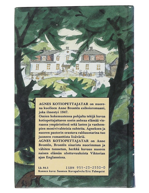 Agnes kotiopettajatar - Brontë, Anne - Romaanit ja novellit - 10105551997 - 1