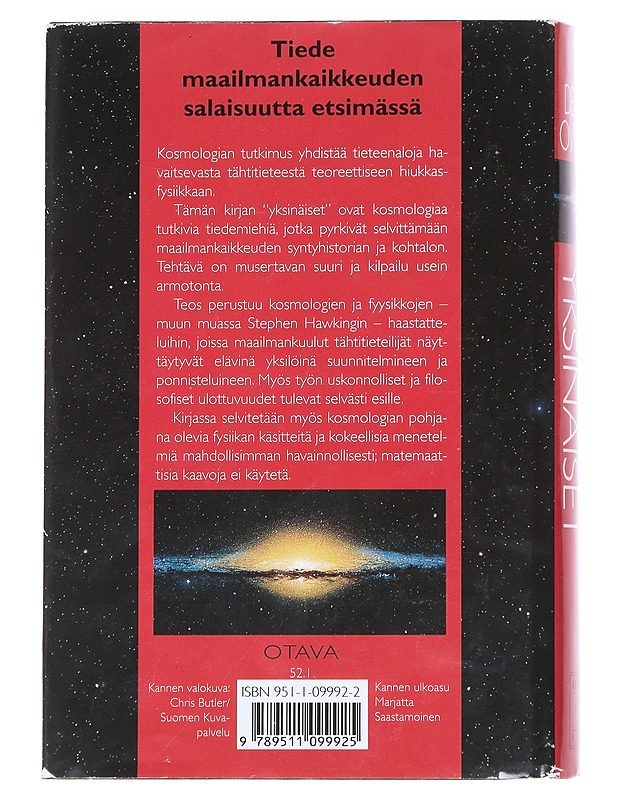 Kosmoksen yksinäiset : tiede maailmankaikkeuden salaisuutta etsimässä - Overbye, Dennis - Tietokirjat ja oppaat - 10105552026 - 1