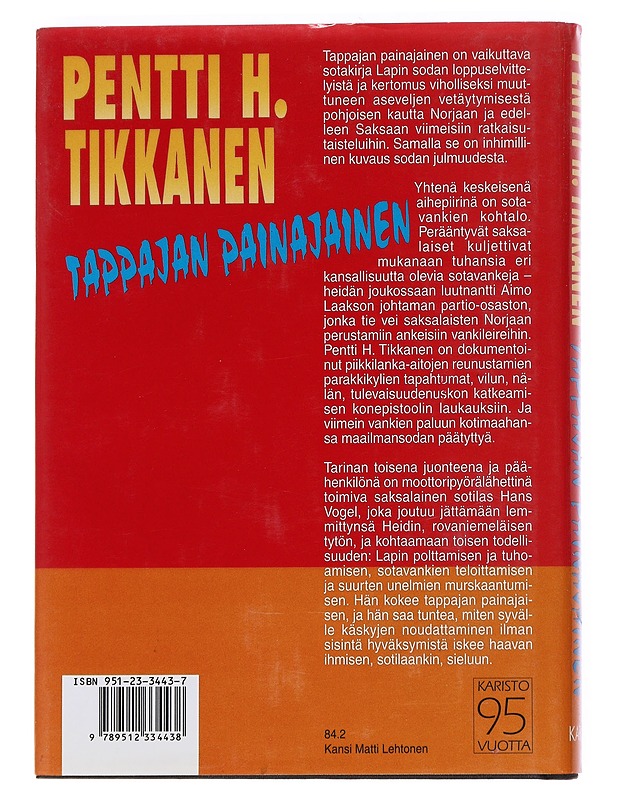 Tappajan painajainen - Pentti H. Tikkanen - Romaanit ja novellit - 10105552029 - 1
