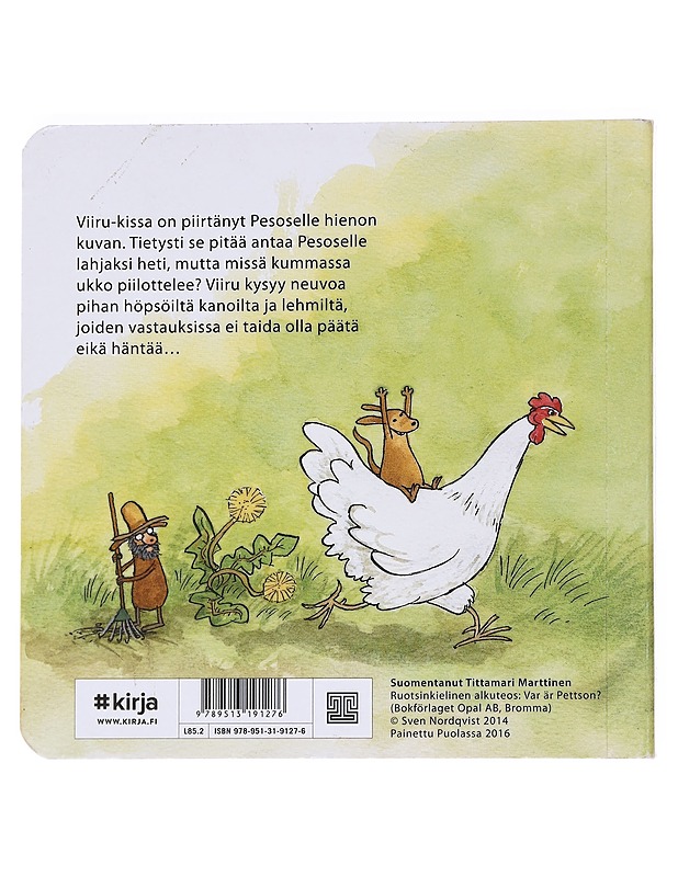 Viiru ja Pesonen piilosilla - Nordqvist, Sven - Lastenkirjat - 10105552034 - 1