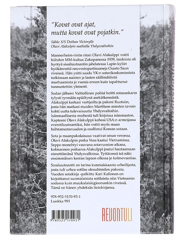 Olavi Alakulppi, sissiluutnantti : Marskin ritari ja maailmanmestari - Kari Kallonen - Elämäkerrat ja muistelmat - 10105552065 - 1