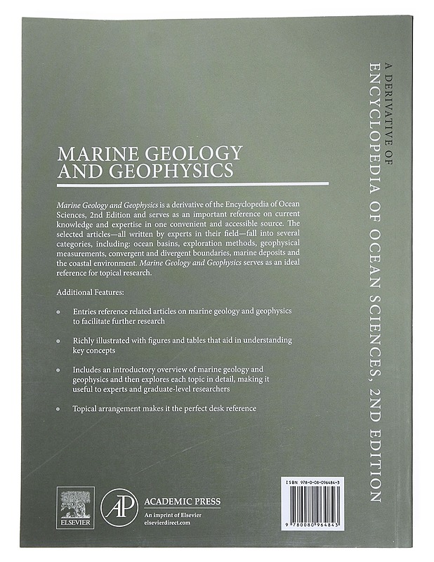 marine Geology and Geophysics - karl E. Turekian - Tietokirjat ja oppaat - 10105552131 - 1