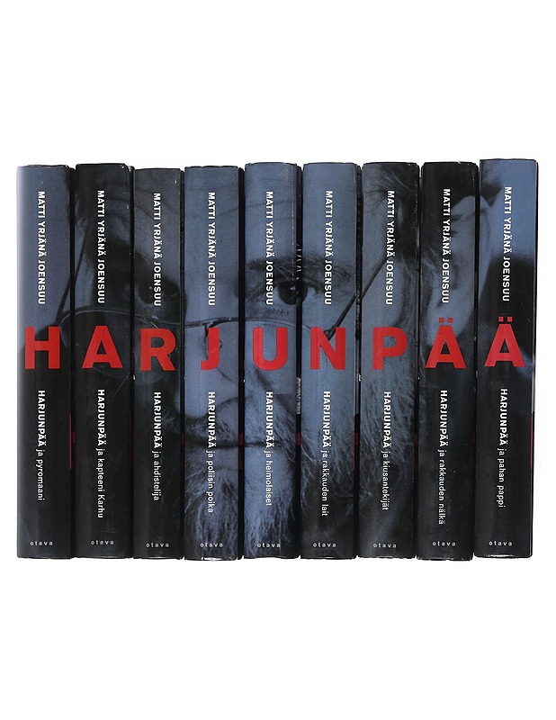 Harjunpää-kirjasarja 1-9 - Matti Yrjänä Joensuu - Jännitys ja dekkarit - 10105552189 - 2