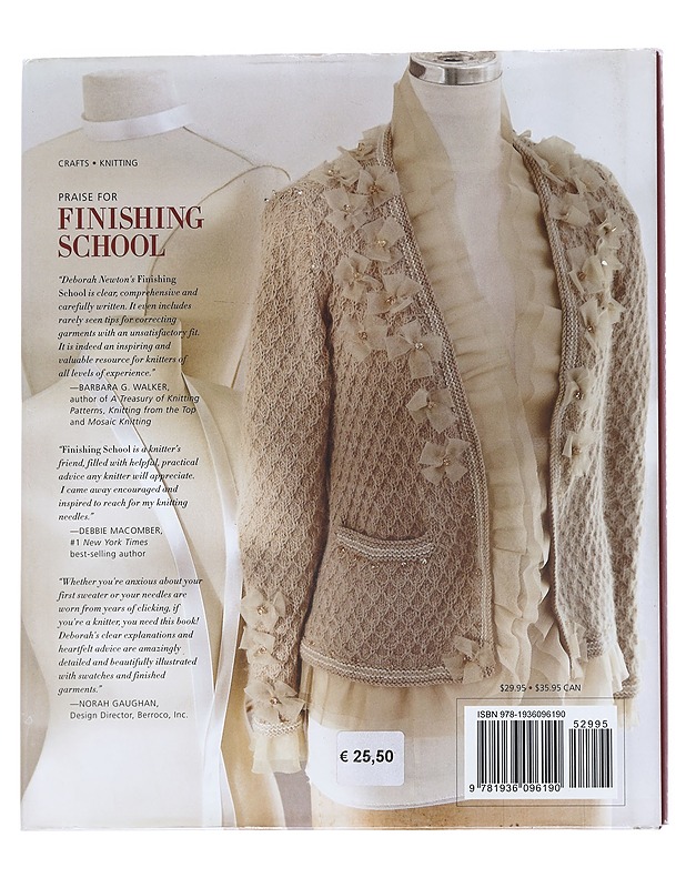 Finishing School A master class for knitters - Newton , Deborah - Tietokirjat ja oppaat - 10105552217 - 1