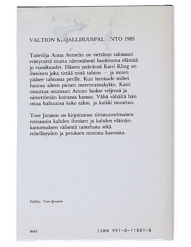 Kunniallinen petkuttaja - Jansson, Tove - Romaanit ja novellit - 10105552243 - 1